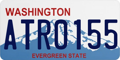 WA license plate ATR0155