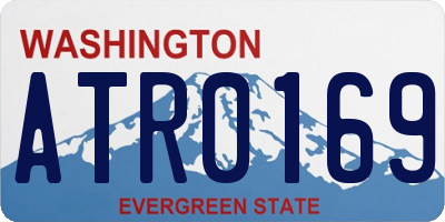 WA license plate ATR0169