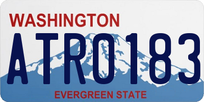 WA license plate ATR0183