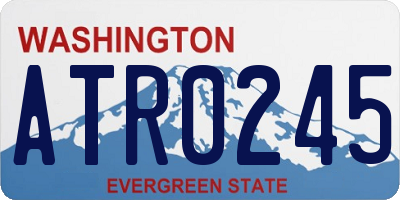 WA license plate ATR0245