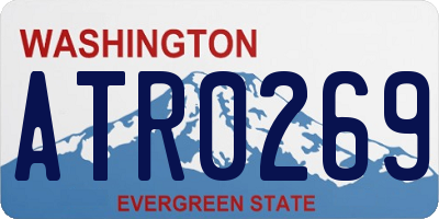 WA license plate ATR0269