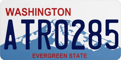 WA license plate ATR0285