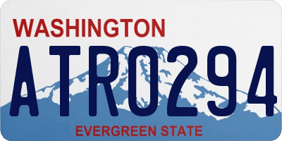 WA license plate ATR0294