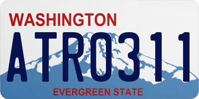 WA license plate ATR0311