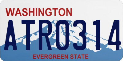 WA license plate ATR0314