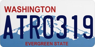 WA license plate ATR0319