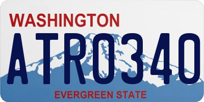 WA license plate ATR0340