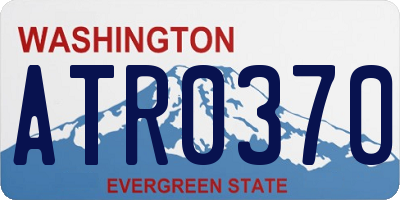 WA license plate ATR0370