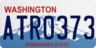 WA license plate ATR0373