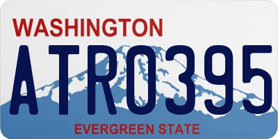 WA license plate ATR0395