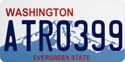 WA license plate ATR0399