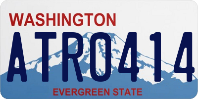 WA license plate ATR0414