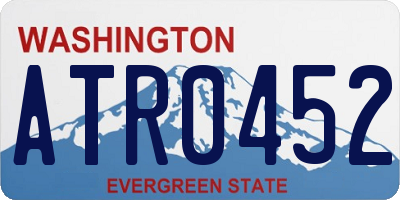 WA license plate ATR0452
