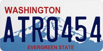 WA license plate ATR0454