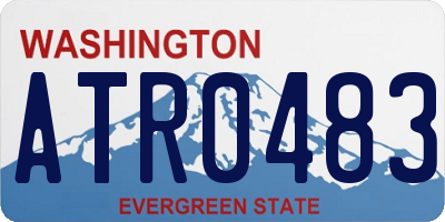 WA license plate ATR0483