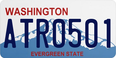 WA license plate ATR0501