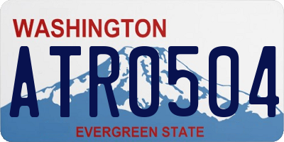 WA license plate ATR0504