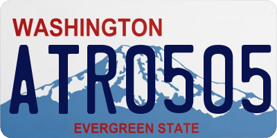 WA license plate ATR0505