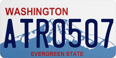 WA license plate ATR0507
