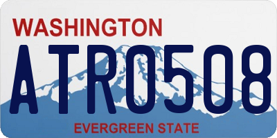 WA license plate ATR0508