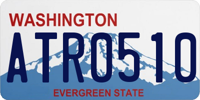 WA license plate ATR0510