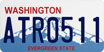 WA license plate ATR0511