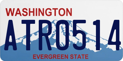 WA license plate ATR0514