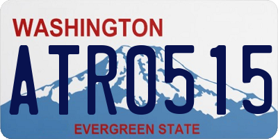 WA license plate ATR0515