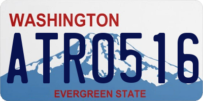 WA license plate ATR0516