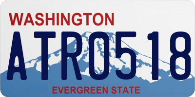WA license plate ATR0518