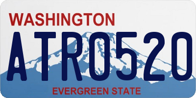 WA license plate ATR0520