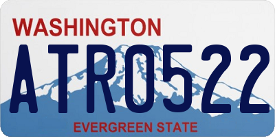 WA license plate ATR0522