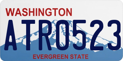 WA license plate ATR0523