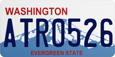 WA license plate ATR0526