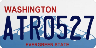 WA license plate ATR0527