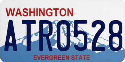 WA license plate ATR0528