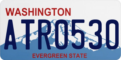 WA license plate ATR0530
