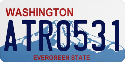 WA license plate ATR0531