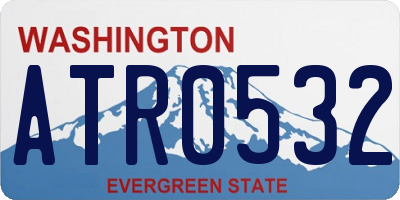 WA license plate ATR0532
