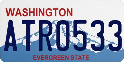 WA license plate ATR0533