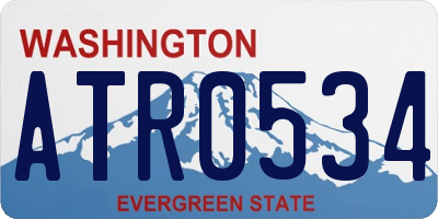 WA license plate ATR0534