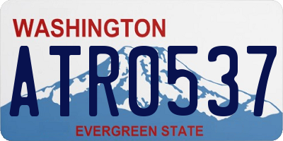 WA license plate ATR0537