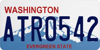 WA license plate ATR0542