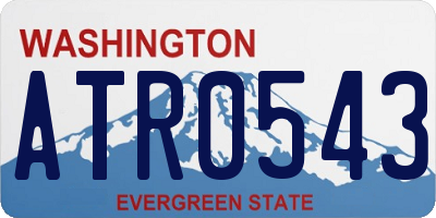 WA license plate ATR0543