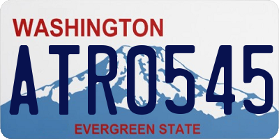 WA license plate ATR0545