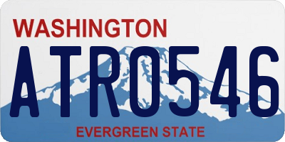 WA license plate ATR0546