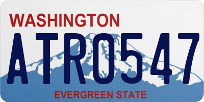WA license plate ATR0547