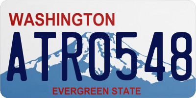 WA license plate ATR0548