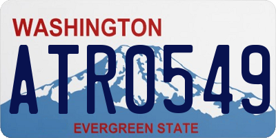 WA license plate ATR0549