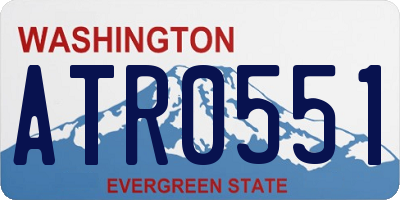 WA license plate ATR0551